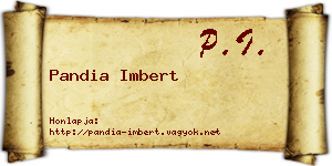Pandia Imbert névjegykártya